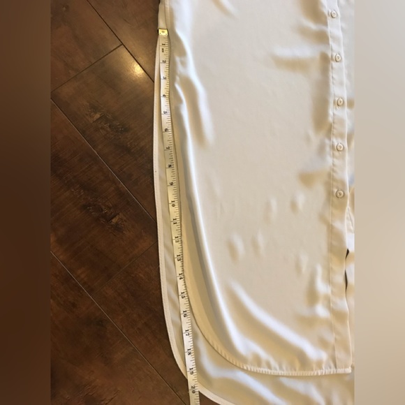 JOSEPH RIBKOFF CHAMPAGNE Collar Button Down Sleeveless Tunic Size 12 - Picture 10 of 10